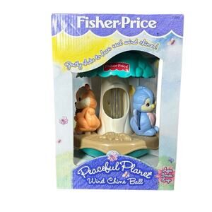 Vtg Fisher Price Peaceful Planet Wind Chime Spin Ball 71263 Baby Toy 90s 1998